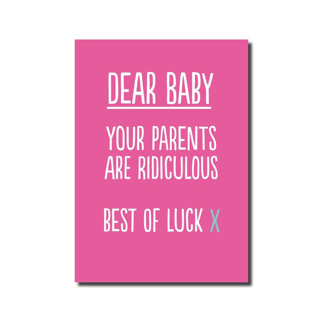 Dear Baby Greeting Card