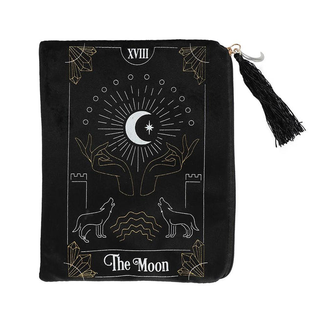 Tarot Card Moon Zipper Pouch