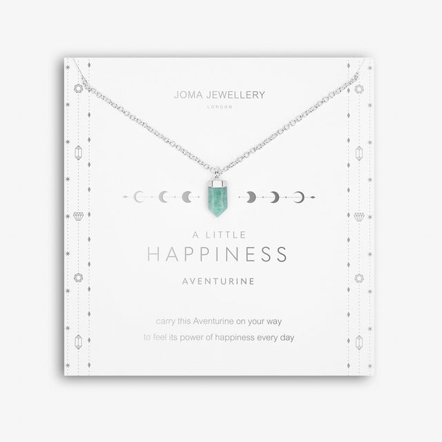 A Little Happiness Aventurine Crystal Pendant Necklace