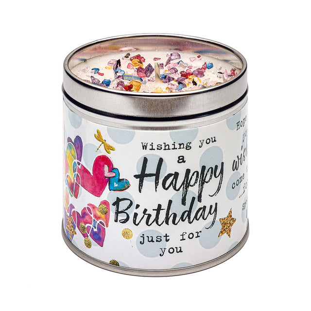 Just Because Happy Birthday Candle Tin