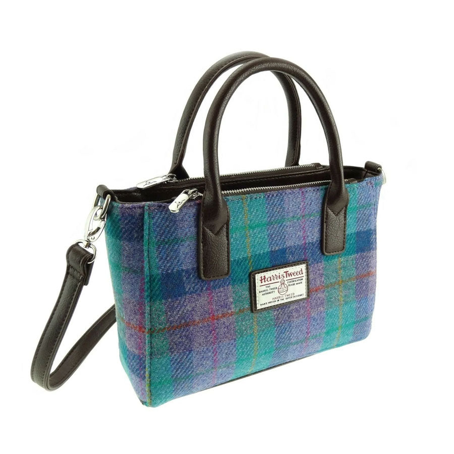 Harris tweed purple discount bag