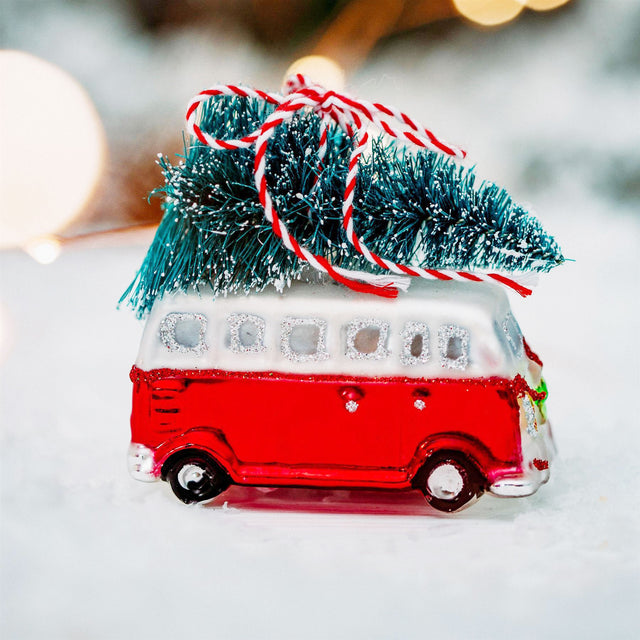 Camper Van with Tree Shaped Bauble
