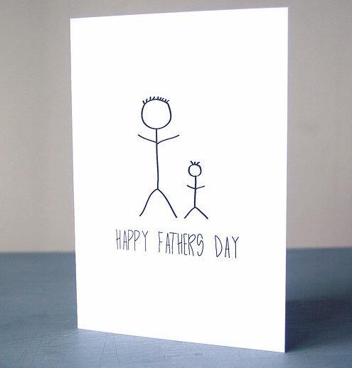 Stick Man Father's Day Card