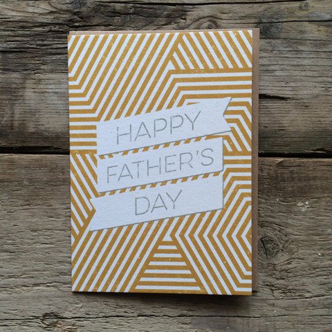 Geometric Graphic Father's Day Card