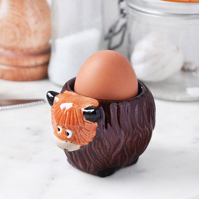 Highland Cow Ceramic Egg Cup