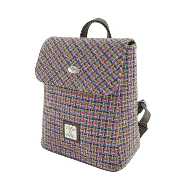 Jazzy Weave Harris Tweed Tummel Mini Backpack