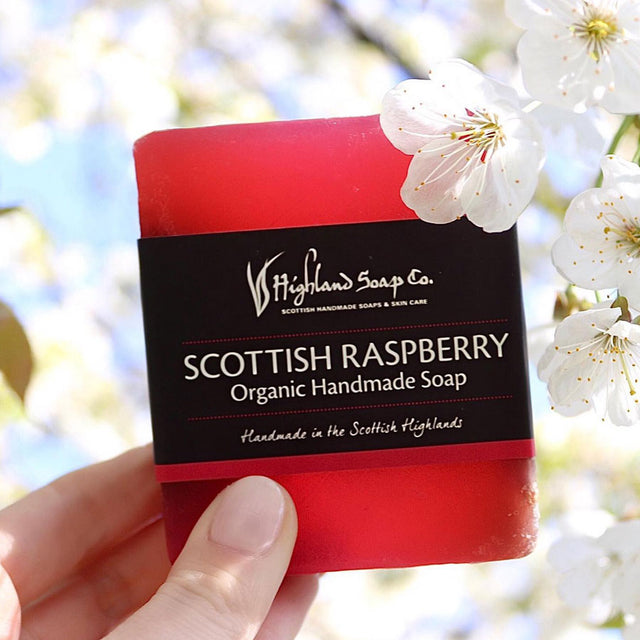 Wild Scottish Raspberry Organic Soap Bar