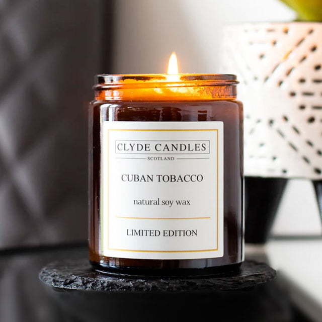Cuban Tobacco Amber Candle Jar