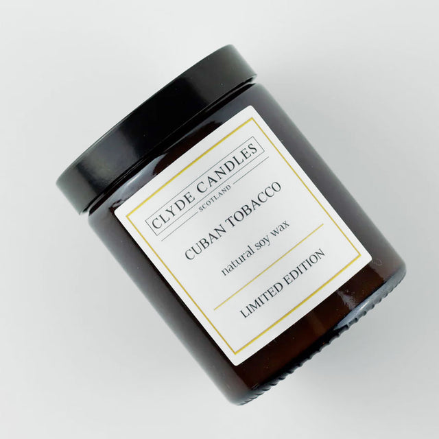 Cuban Tobacco Amber Candle Jar