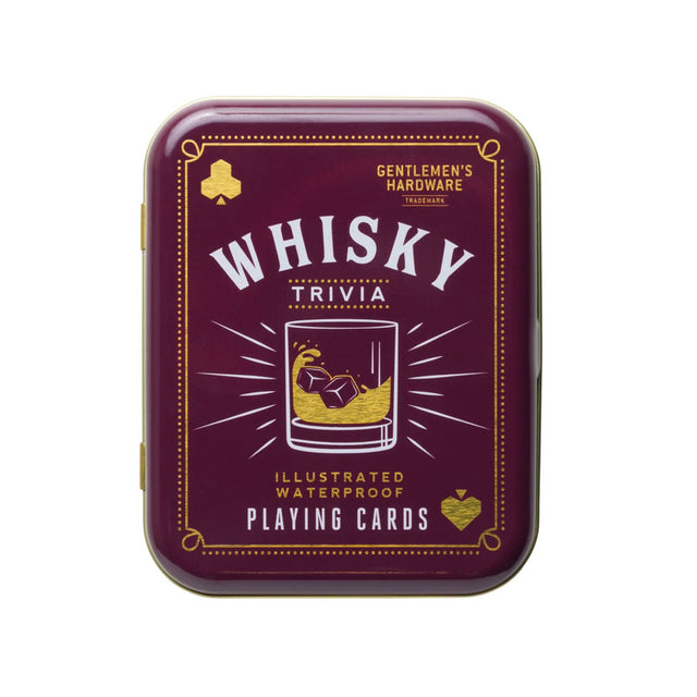 Whisky Playing Cards in Tin Box