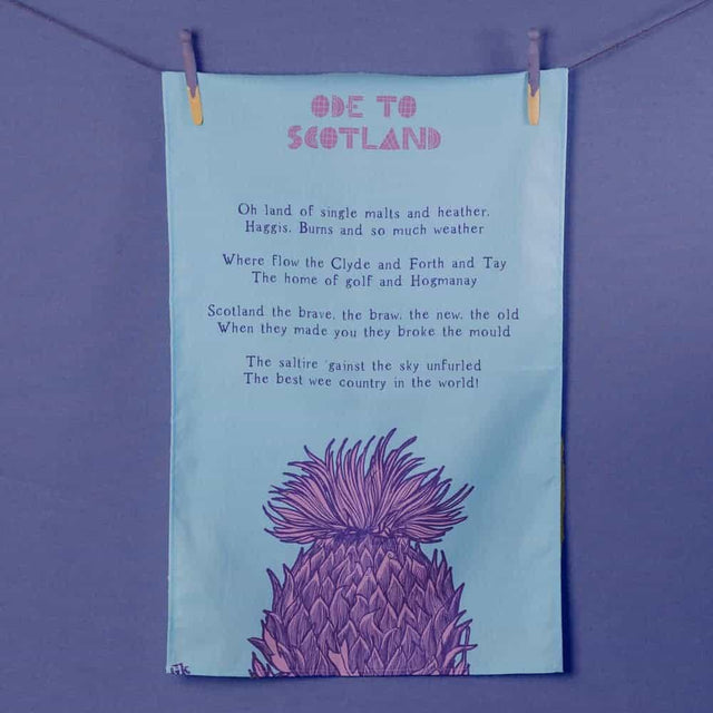 Ode To Scotland Tea Towel