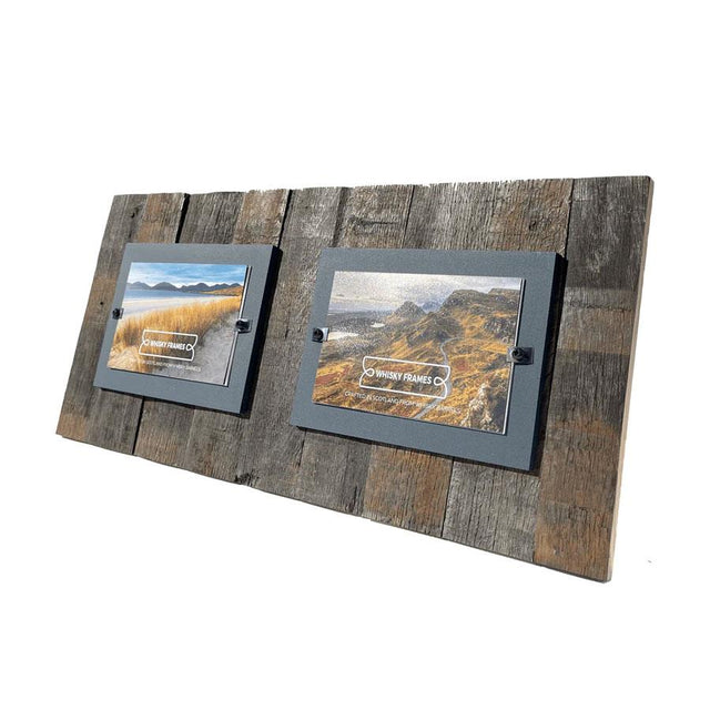 Whisky Barrel Wooden Double Frame