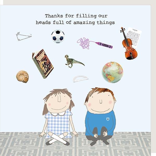 Amazing Things Teacher Thank You Card