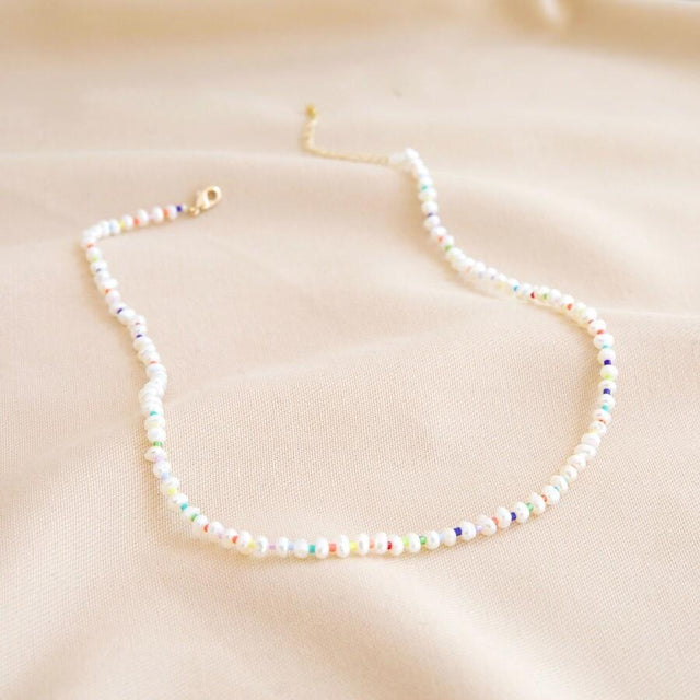 Pearl with Myuki Beads Necklace