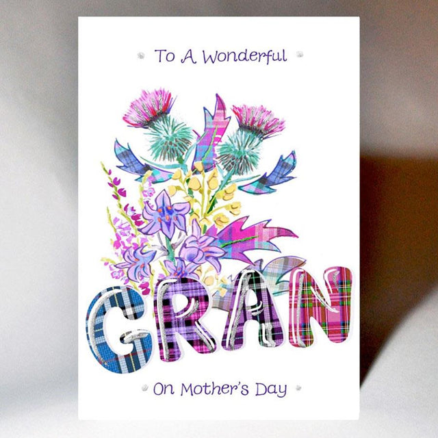 Gran on Mother's Day Thistles Card