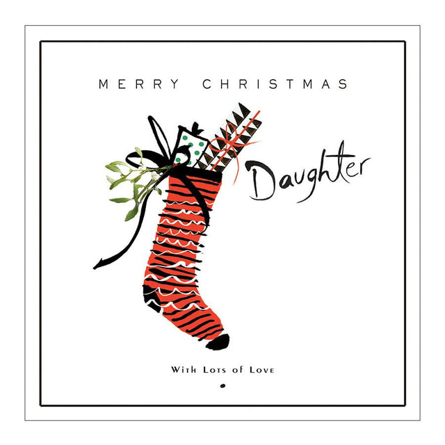 Daughter Stockings Christmas Greeting Card