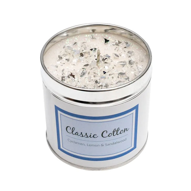 Classic Cotton Scented Candle Tin