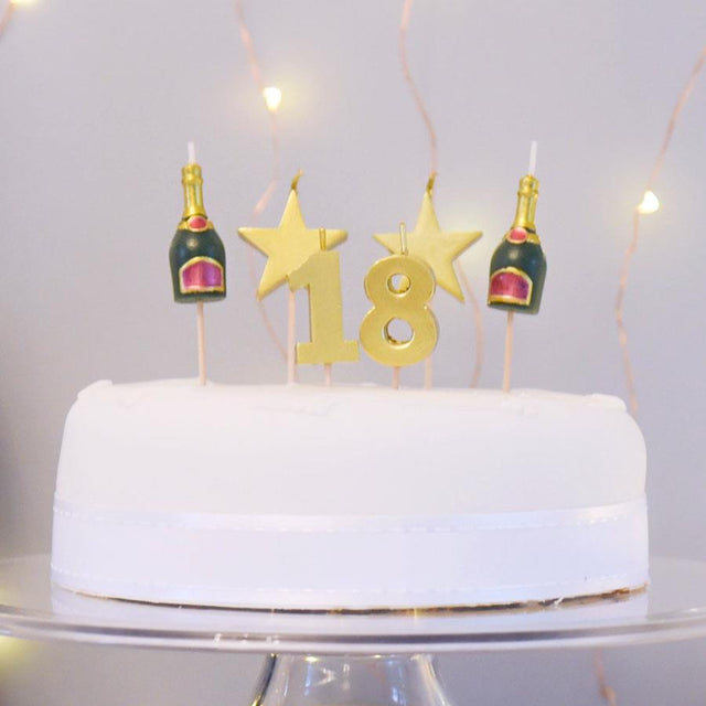 18th Birthday Topper Candle Set