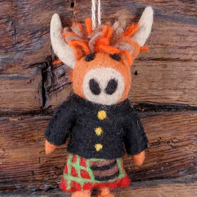 Hamish The Highland Cow Hanging Decoration