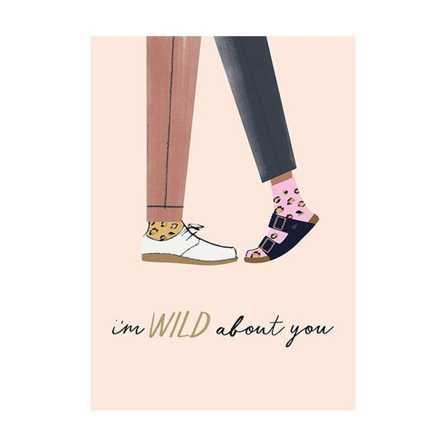 Wild About You Valentine's Card
