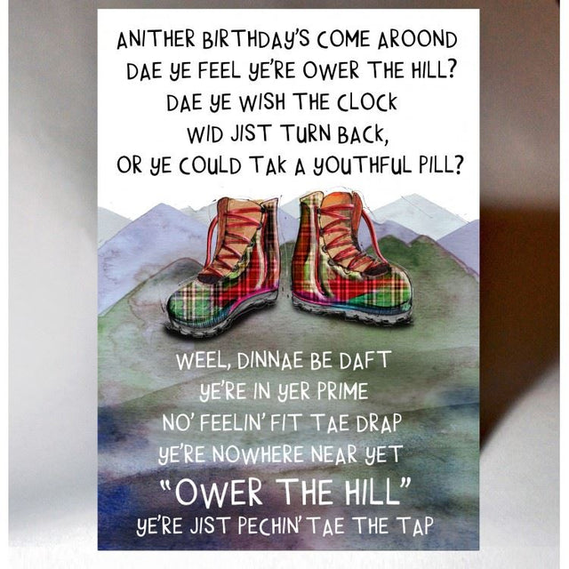 Walking Boots Birthday Card