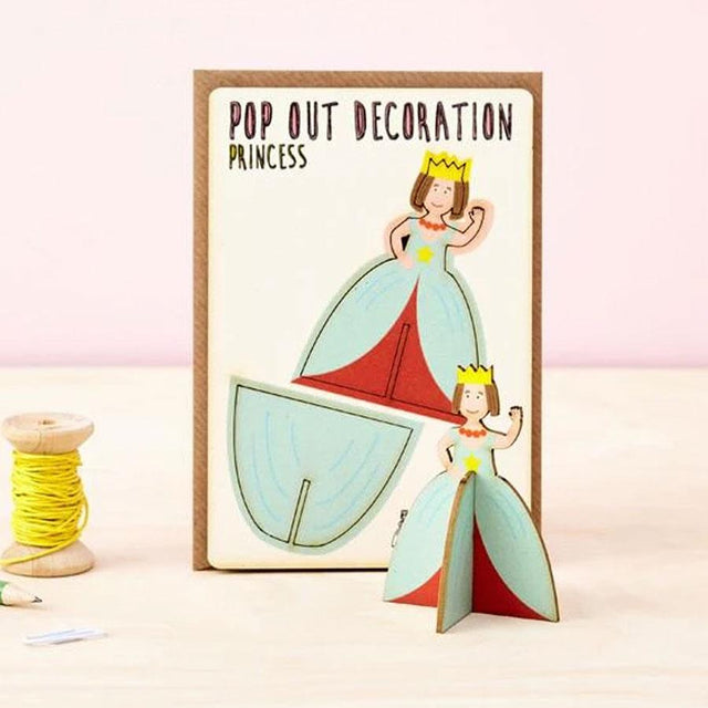 Princess Wooden Pop Out Card