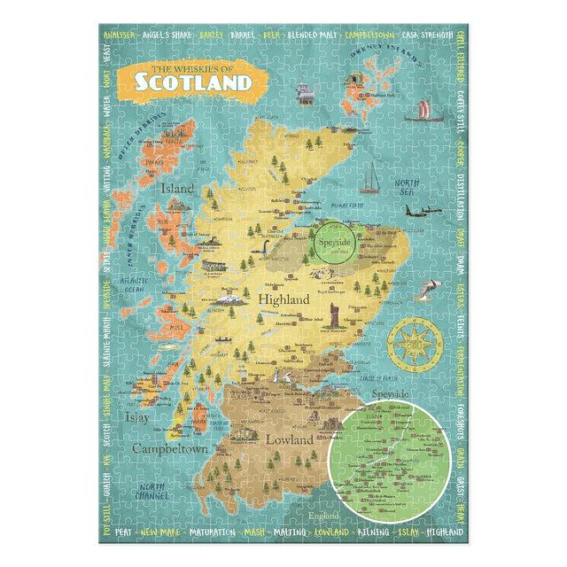 The Whiskies of Scotland Jigsaw Puzzle