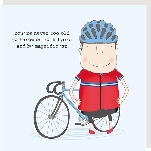 Lycra Bike Greeting Card